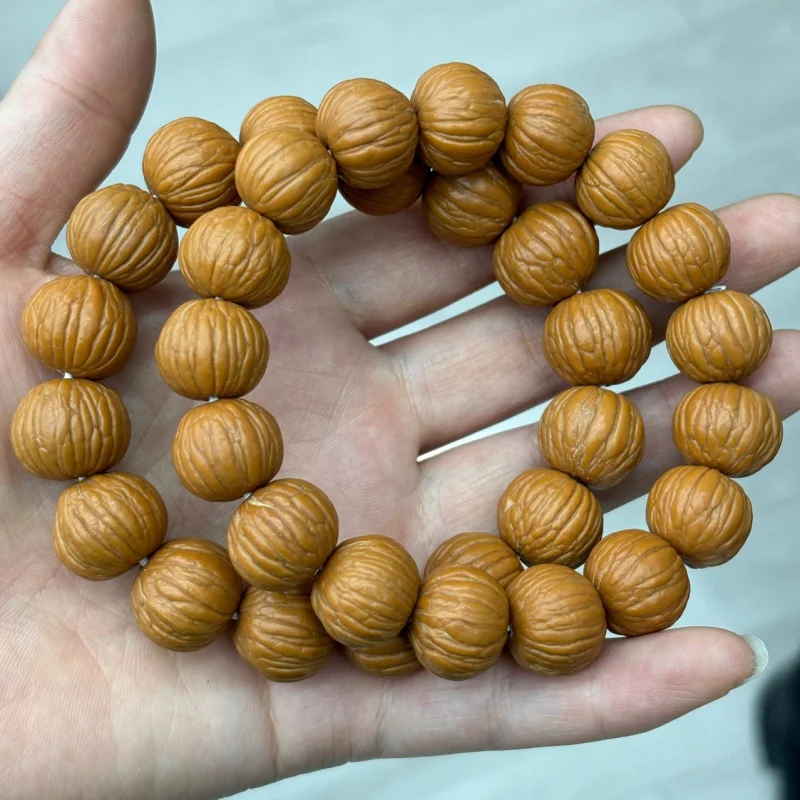 Small Walnut Bracelet Stump Tuhao String Brushed Monkey King Pumpkin Pile Men's Single Circle Bracel