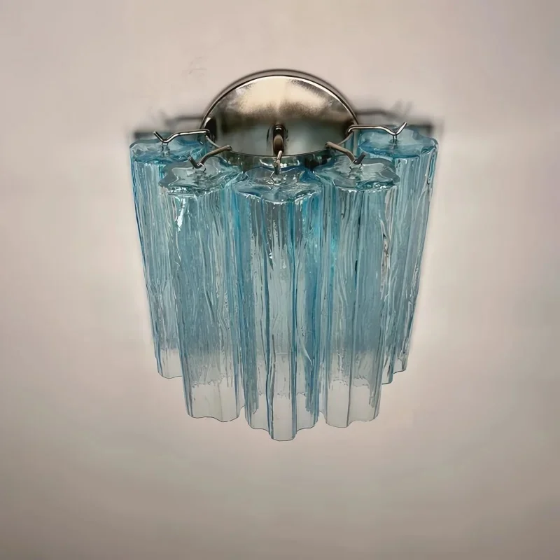 Modern Glass Natural Wall Sconce for Bedroom Living Room Bathroom Vanity Decor