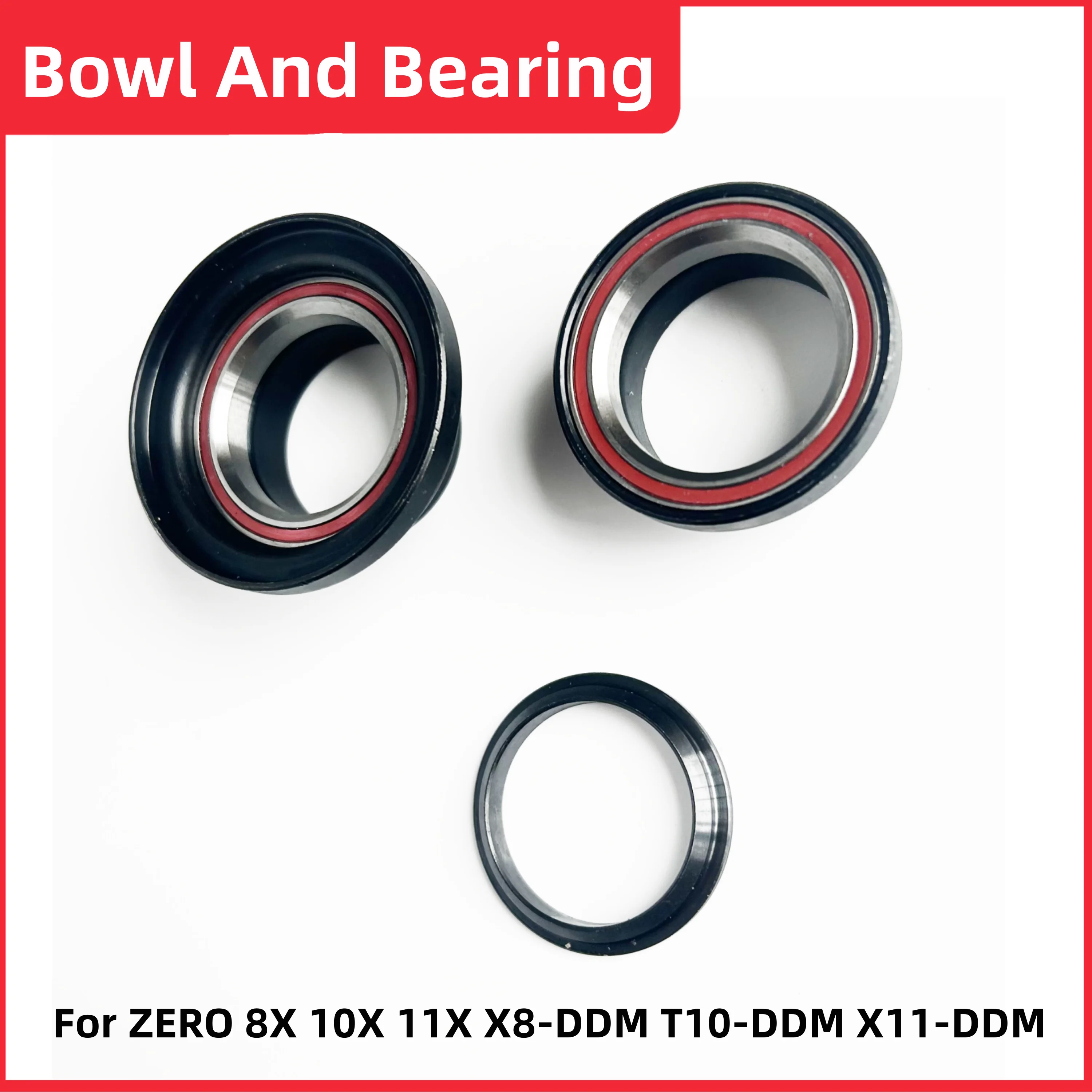 Original Upper & Lower Bowl And Bearing For ZERO 8X 10X 11X X8-DDM T10-DDM X11-DDM Electric Scooter Spare Parts