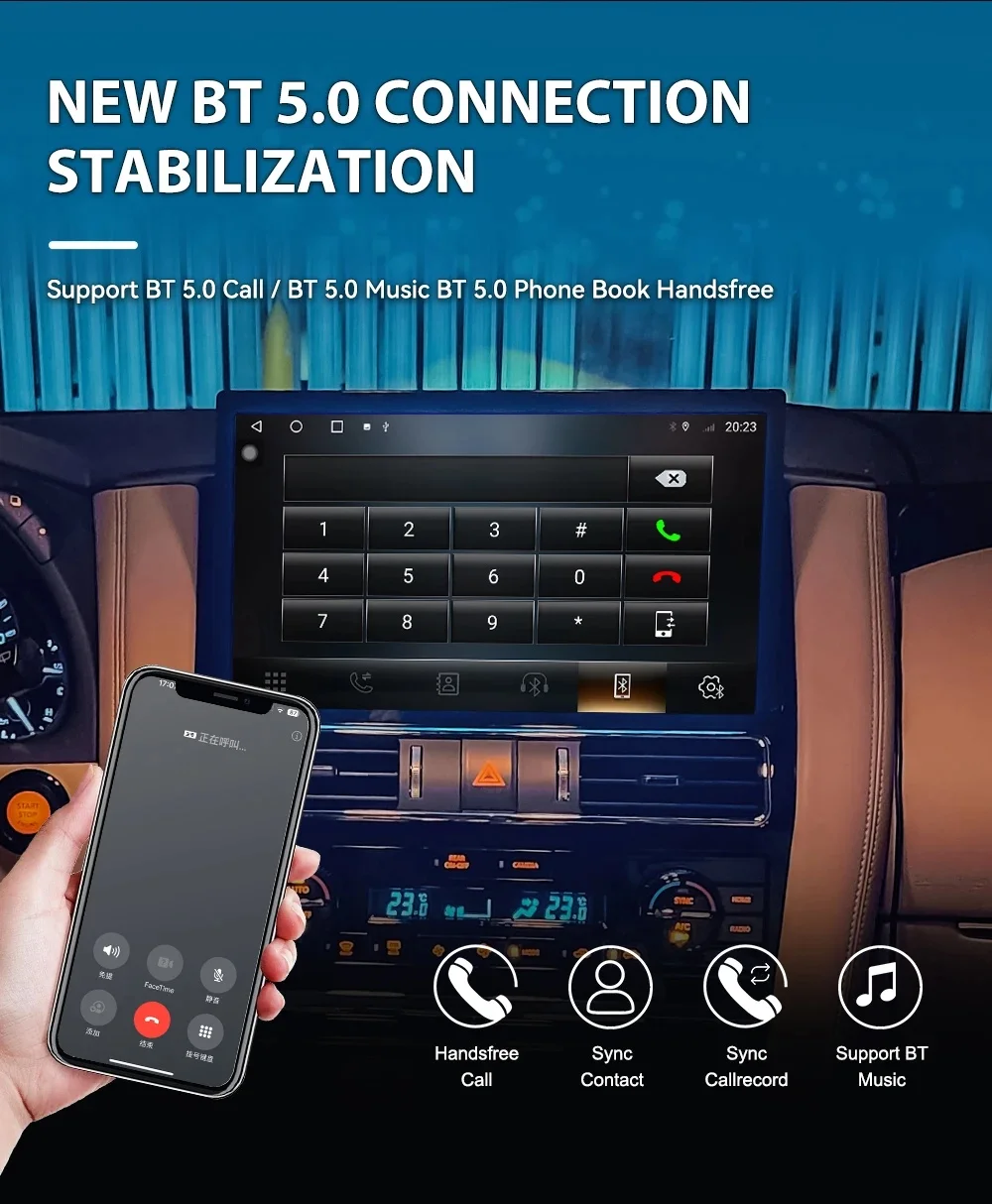 الوسائط المتعددة اللاسلكية CarPlay مشغل فيديو بلوتوث ستيريو لنيسان باترول Y62 2010-2023 أندرويد نظام تحديد المواقع نافي رئيس وحدة لمس