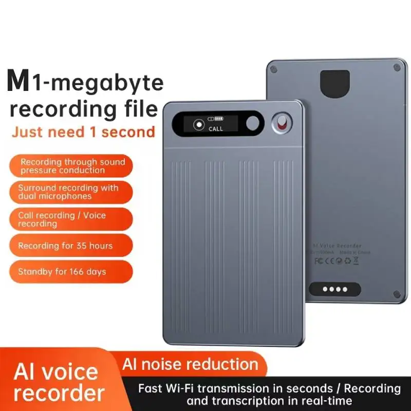 M1 AI مسجل صوت ChatGPT النسخ الذكي تسجيل الترجمة APP التحكم في 134+ لغة ترجمة للاجتماعات