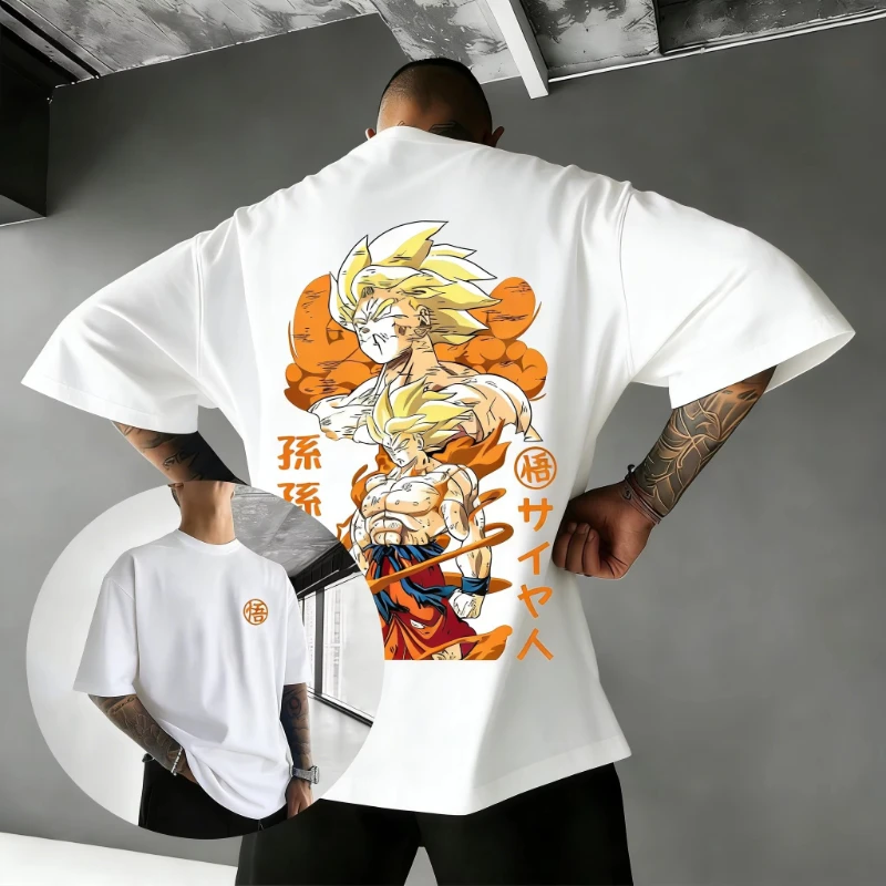 Japanese Anime Dragon Ball Printed T-shirt Men's and Women's T-shirt Men's Top Sports T-shirt Men's T-shirt 2026 Summer New Tee