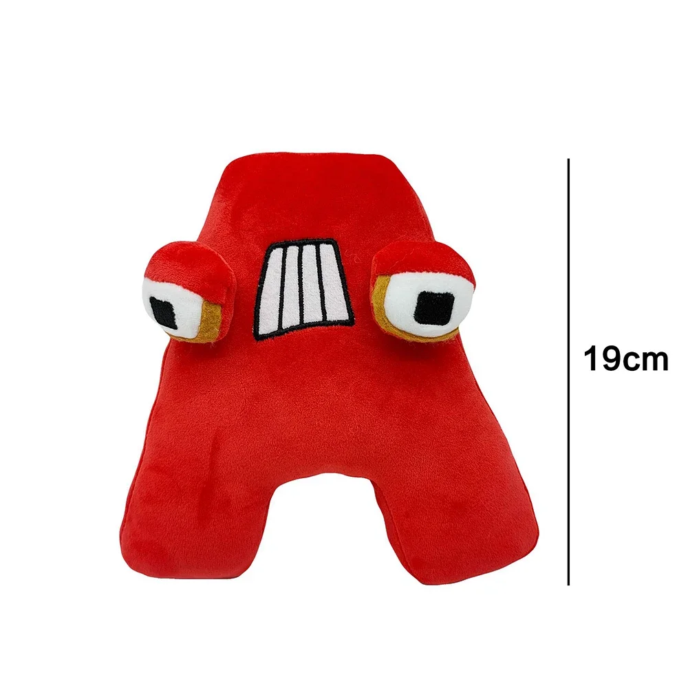 Alphabet Lore Plush Toy English Letter Stuffed Animal Plushie Doll Toys Gift for Kids Children Educational Alphabet Lore (A-Z)