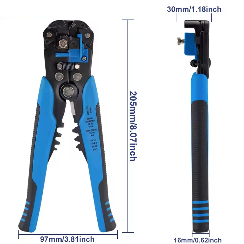 Automatic Wire Stripper Pliers Electrician Special Cable Peeling Tool Wire Crimping Terminal Wiring Hand Pliers