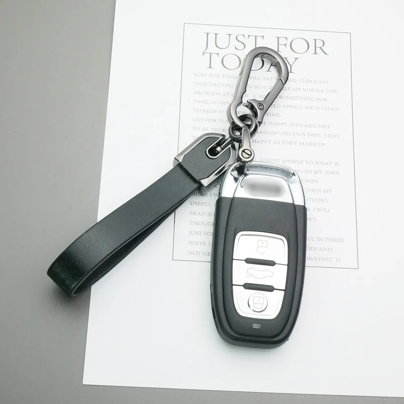 Leather Car Styling Keychain Key Ring Chain Emblem Gifts For Peugeot 408 4008 308 3008 Rifter 5008 508 2008 208 301 RCZ 407 108