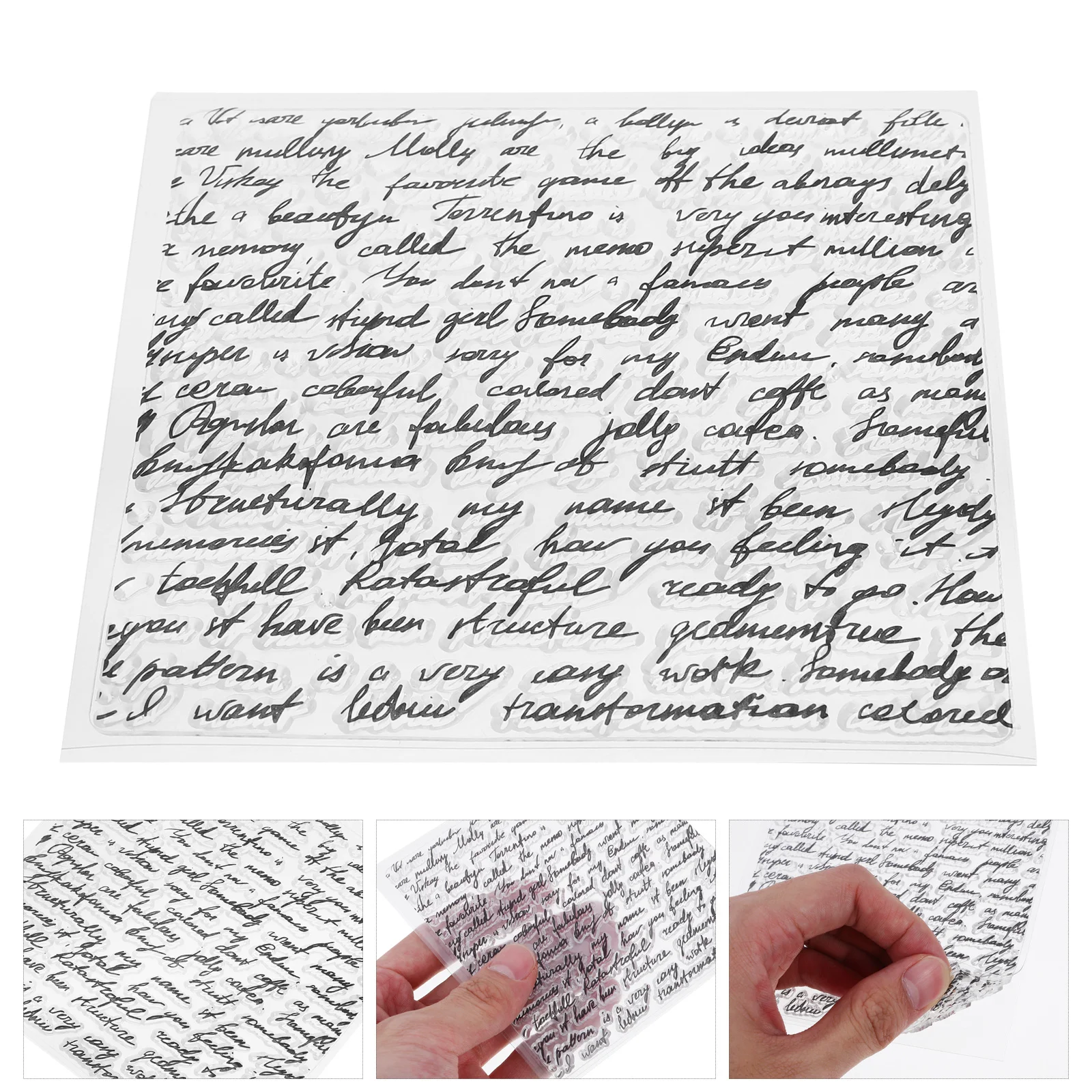 

Silicone Transparent Stamps for Scrapbooking Durable Clear Cling Seal Sheet DIY Photo Album Diary Cards Stamps for Making
