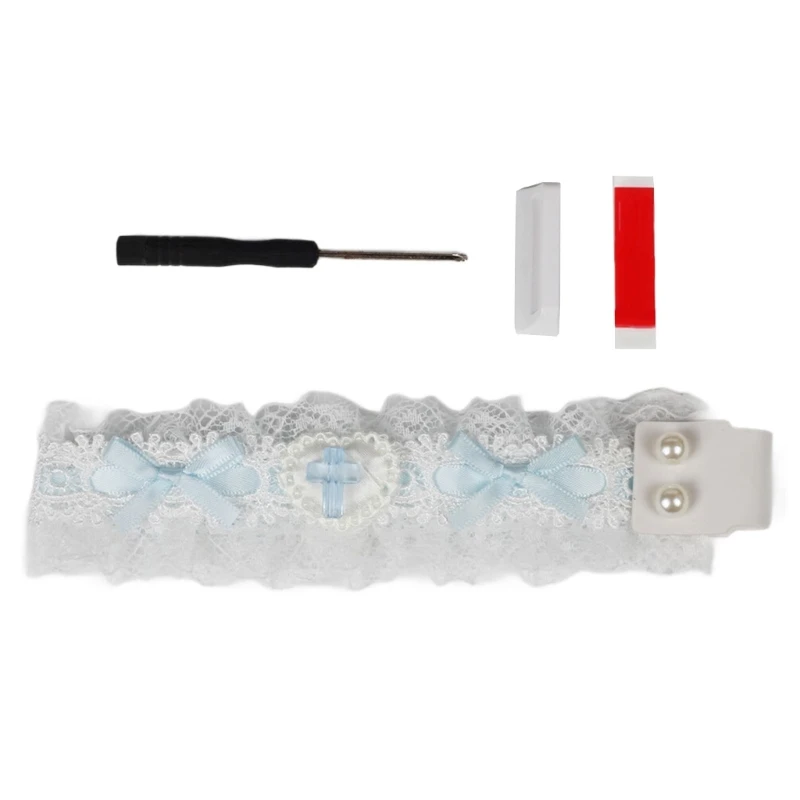 F68Cレースナイロンストラップ用メカニカルキーボードのためのシンプルな牧師装飾ストラップPUネジテープ