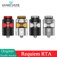 Original Vandy Vape Requiem RTA Rebuildable Tank 4.5ml Atomizer 24mm Supports MTL RDL DL Vaping 810 & 510 Drip Tip Vaporizer