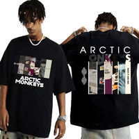 Limited Arctic Monkeys Band Tour Album Collection Tshirt For Men Women Hip Hop Vintage Streetwear O-neck T Shirts Polyester