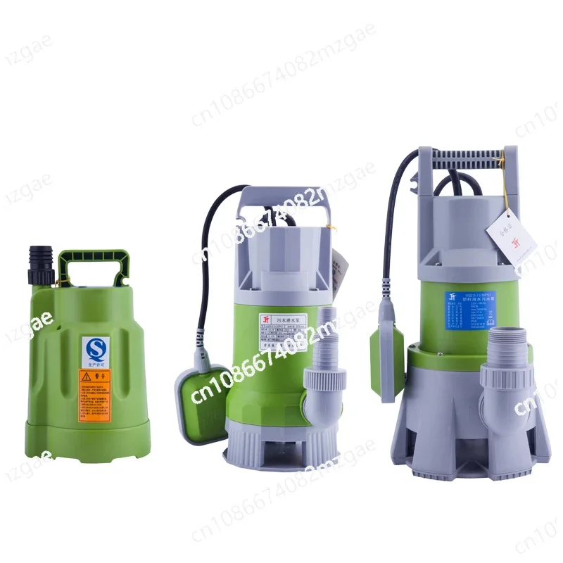 Automatic Sewage Plastic Submersible Pump Marine Seawater Drainage Pump 220V Small Corrosion Resistance