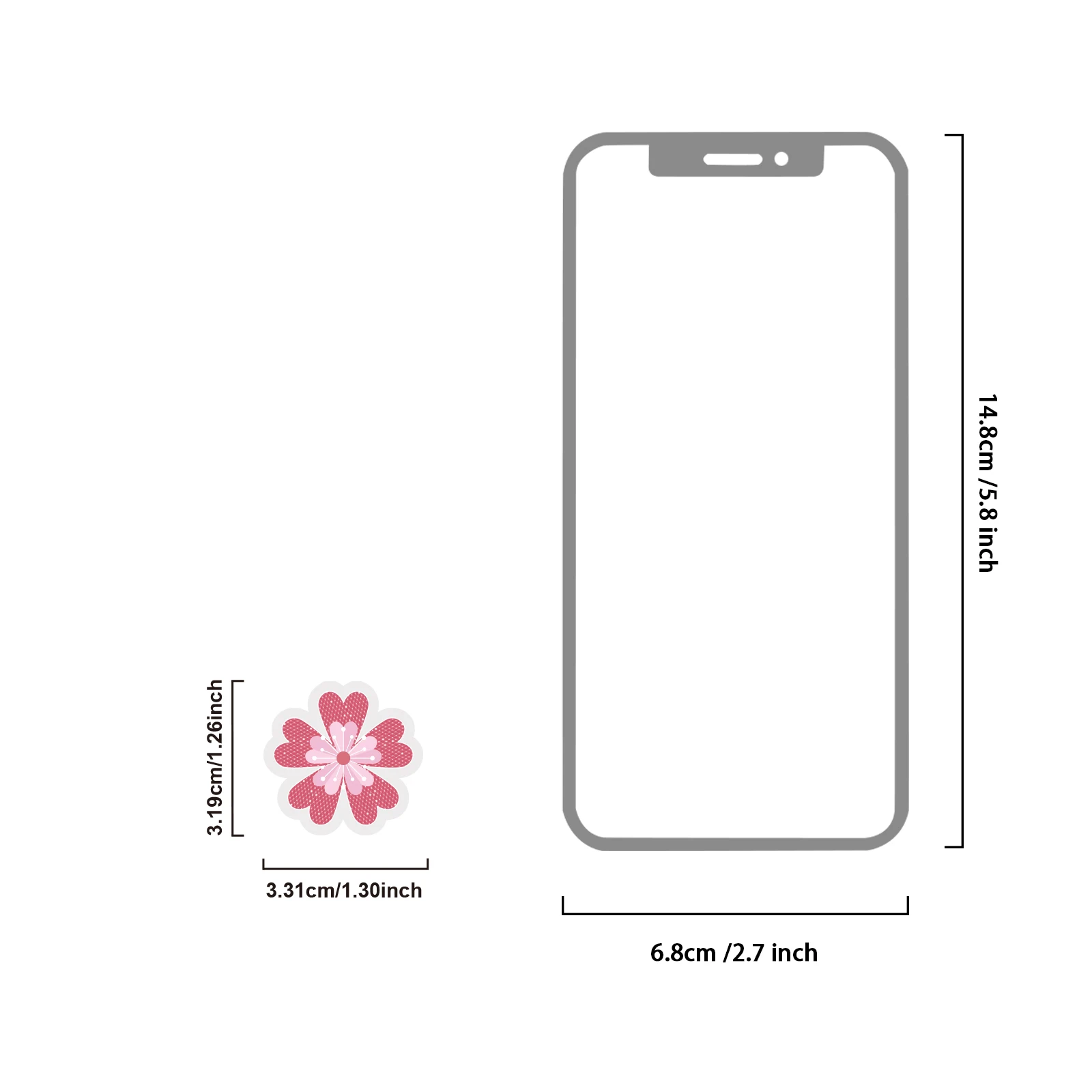 Etori Life Pink Sakura Shadow 15Pcs Soft and Sweet Pink Sakura Stickers Artistic Lace Photo Frame Atmosphere Collage for Laptops, Phone Stickers, Suitcases, Helmets, Bicycles, Office Decoration Accessories, Handmade Scrapbooking Supplies, Room Decoration, DIY Crafts, Card Making, Gift Box Packaging, Gift Paper Bags, Stationery Stickers, Stickers That Are Not Easily Wetted, Birthday Gifts