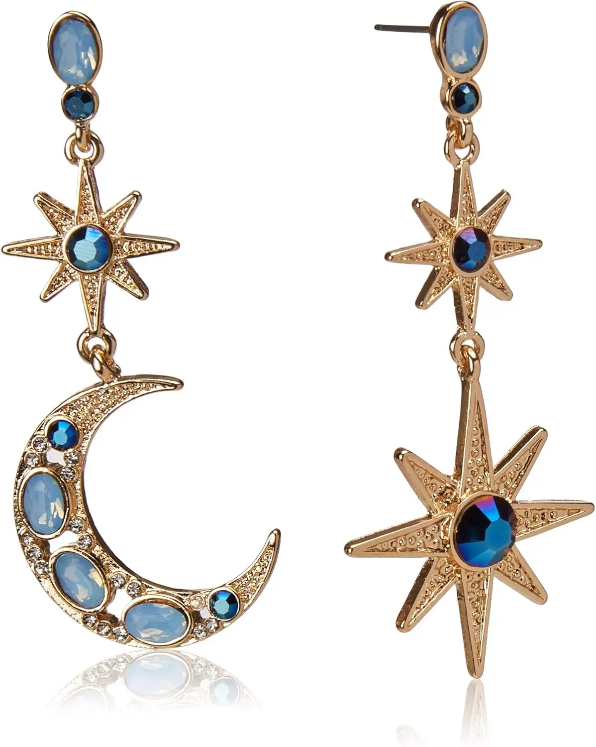 

Celestial moon and star pendants