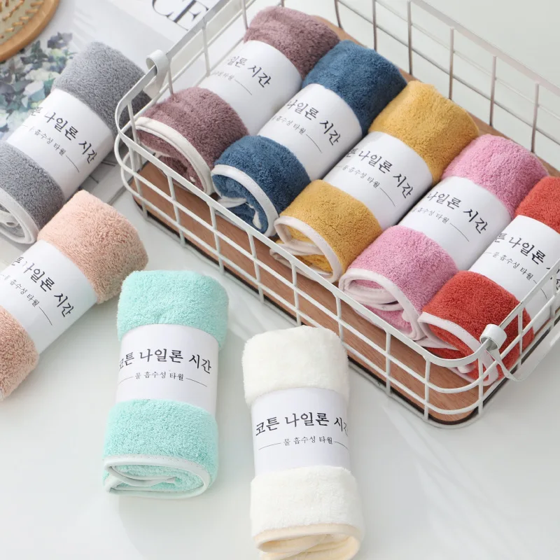 High Density Coral Fleece Towel 30x60 Thickened Super Absorbent Face Towel Bath Towel For Daily Use Soft Durable Breathable