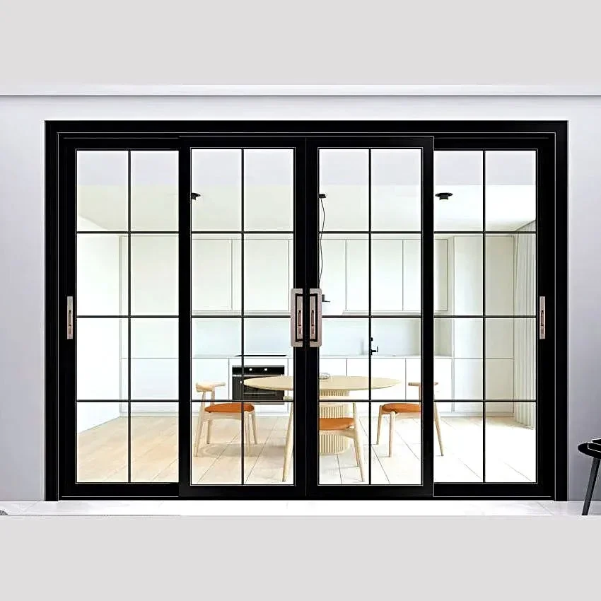 90 Degree Right Angle Modern Aluminum Sliding Bifold Door Waterproof Moving Folding Window Direct Manufacturer's Sliding Glass