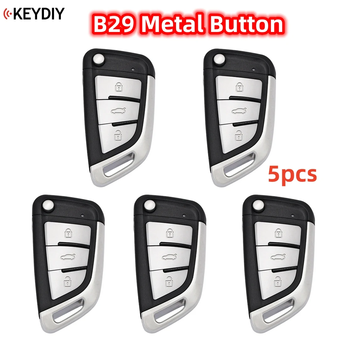 1pcs5pcs/lot KEYDIY B29 Metal Button Original Universal Remote Control Key B-Series for KD900 KD900+,KD MAX KD-X2 Key Programmer