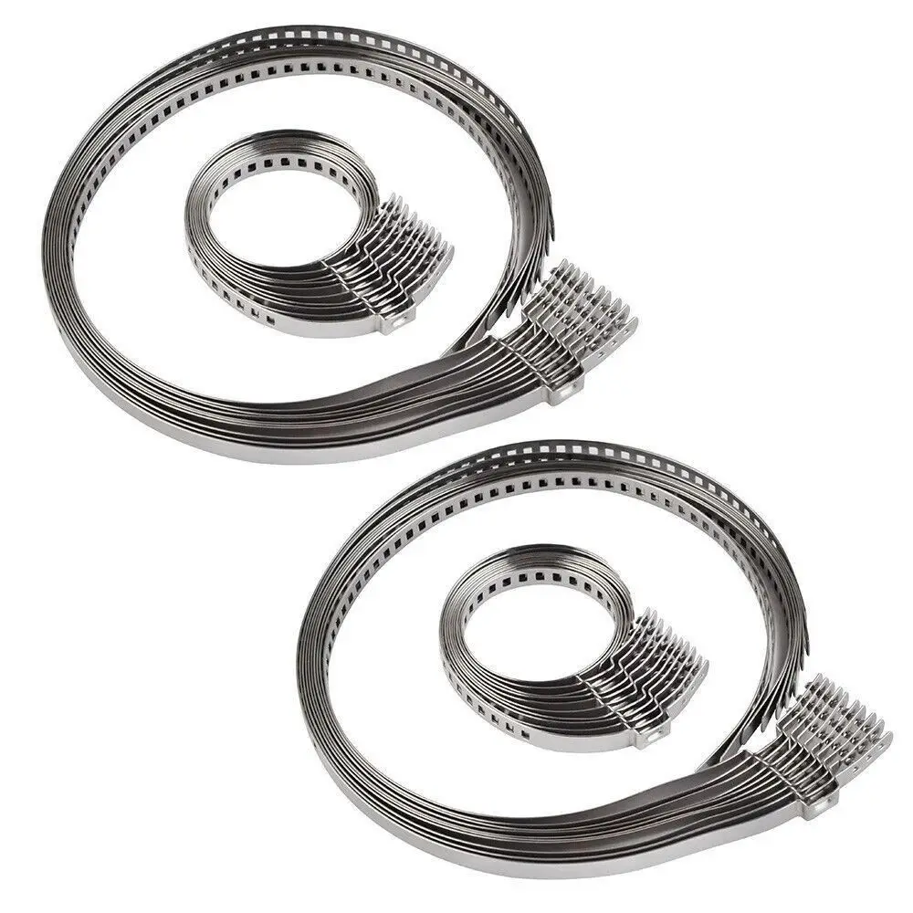 20 قطعة المحمولة الفولاذ المقاوم للصدأ سيارات CV الأحذية المشابك استبدال العالمي خراطيم السيارات المشابك قابل للتعديل 20-125 مللي متر اكسسوارات السيارات