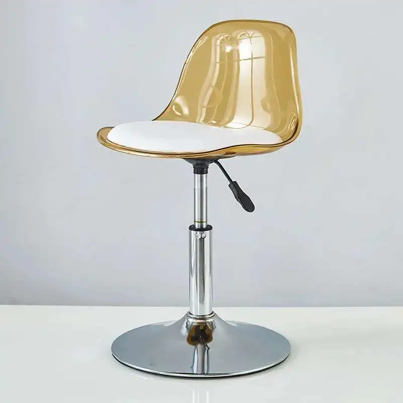 

Скандинавские современные барные стулья, кофейный акриловый роскошный поворотный барный стул, минималистичный короткий стул Sillas Para Comedor, мебель для ресторана