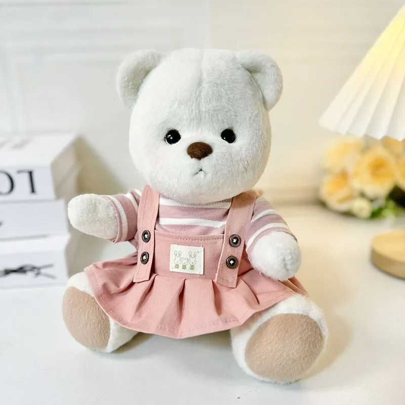 New Little Bear Plush Doll Clothes Toys for Changing Clothes Kawaii Children\'s Stuffed Dolls Room Decoration Gifts for Girls