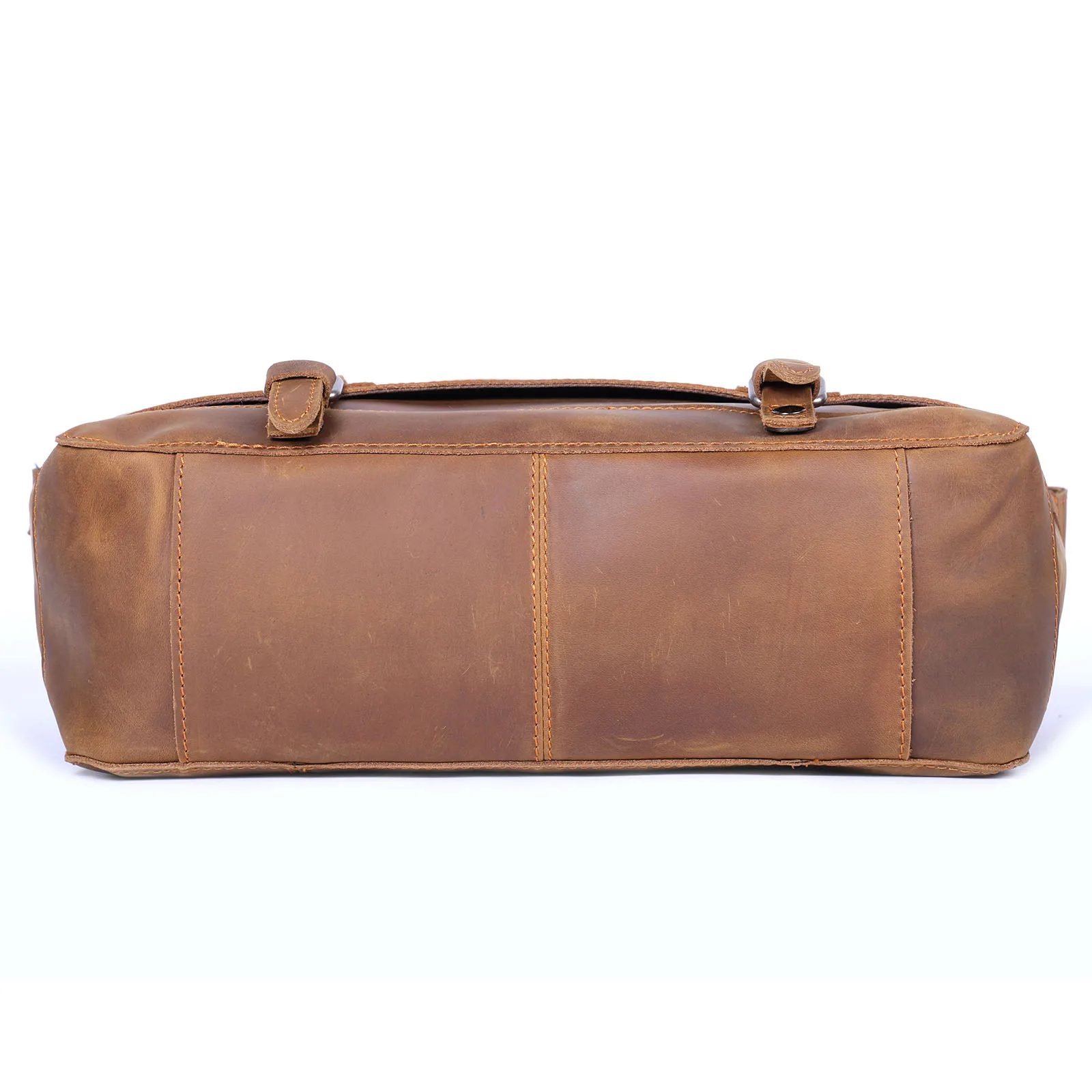 S.WORKER Vintage Herren-Umhängetasche aus Echtleder, Handgefertigte Crossbody-Tasche, Geschenk für Männer, für Handy & Schlüssel – Detail 9