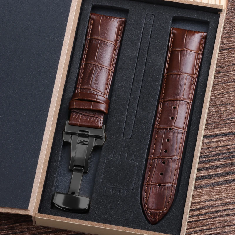 Genuine Cowhide Watch Straps with Box