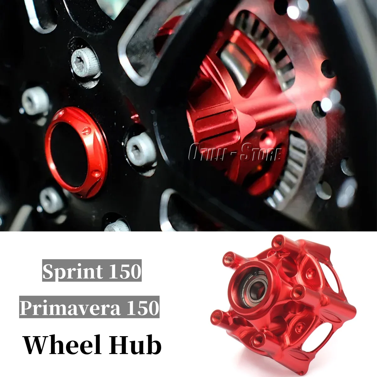 

For Vespa Sprint150 Primavera 150 Motorcycle CNC Aluminum Front Disc Brake Wheel Hub Cover Guard Guard