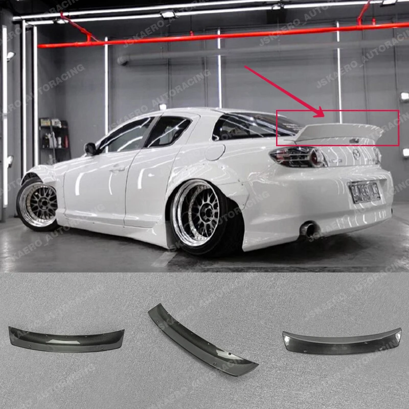 

Carbon Fiber For Mazda RX8 SE3P Rear Trunk Duckbill Spoiler Wing Lip Car BodyKits
