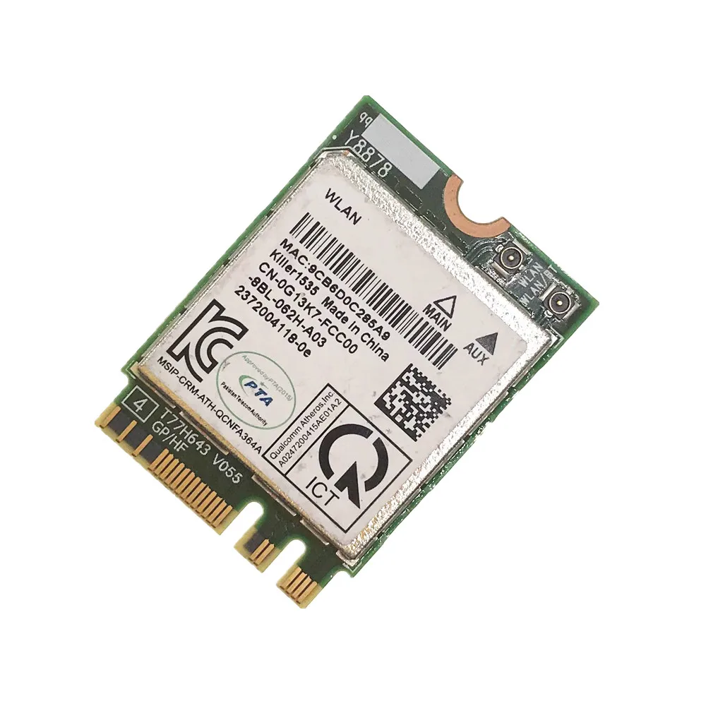 

QCNFA364A 802.11a/b/g/n/ac Network Module Card Fit for Bluetooth V4.1 867Mbps NGFF 2.4GHz/5GHz