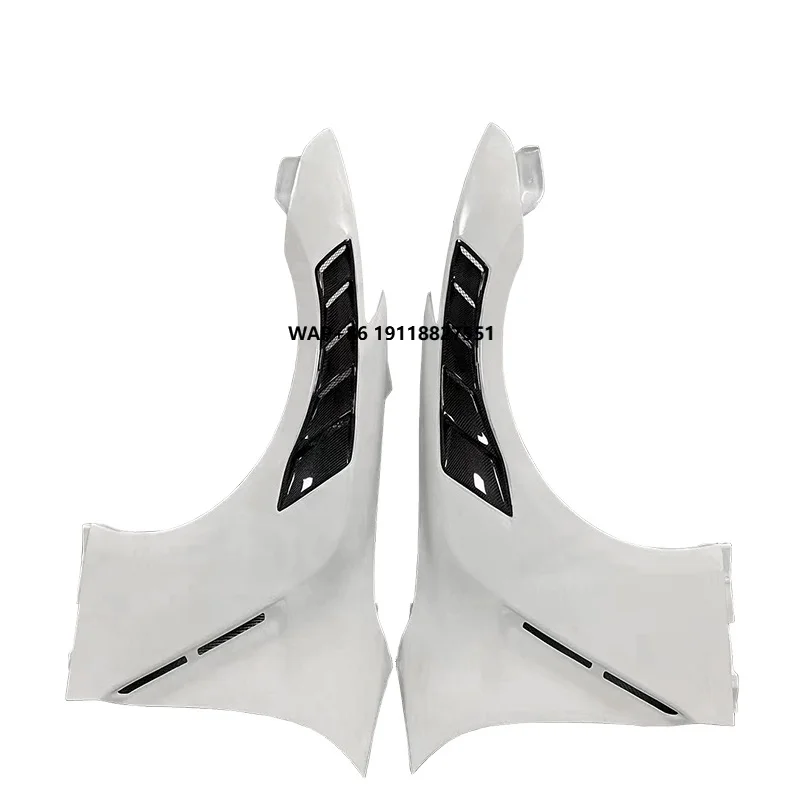 Fit for GTR R35 Nismo Fenders Fiberglass Mixed Carbon Fiber Front wings