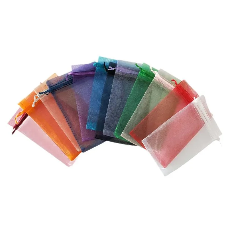 100PCS Pearl Mesh Gift Bag, Netting Bag, Organza Bag, Gift Tote Bag Factory Direct Wholesale Pricing
