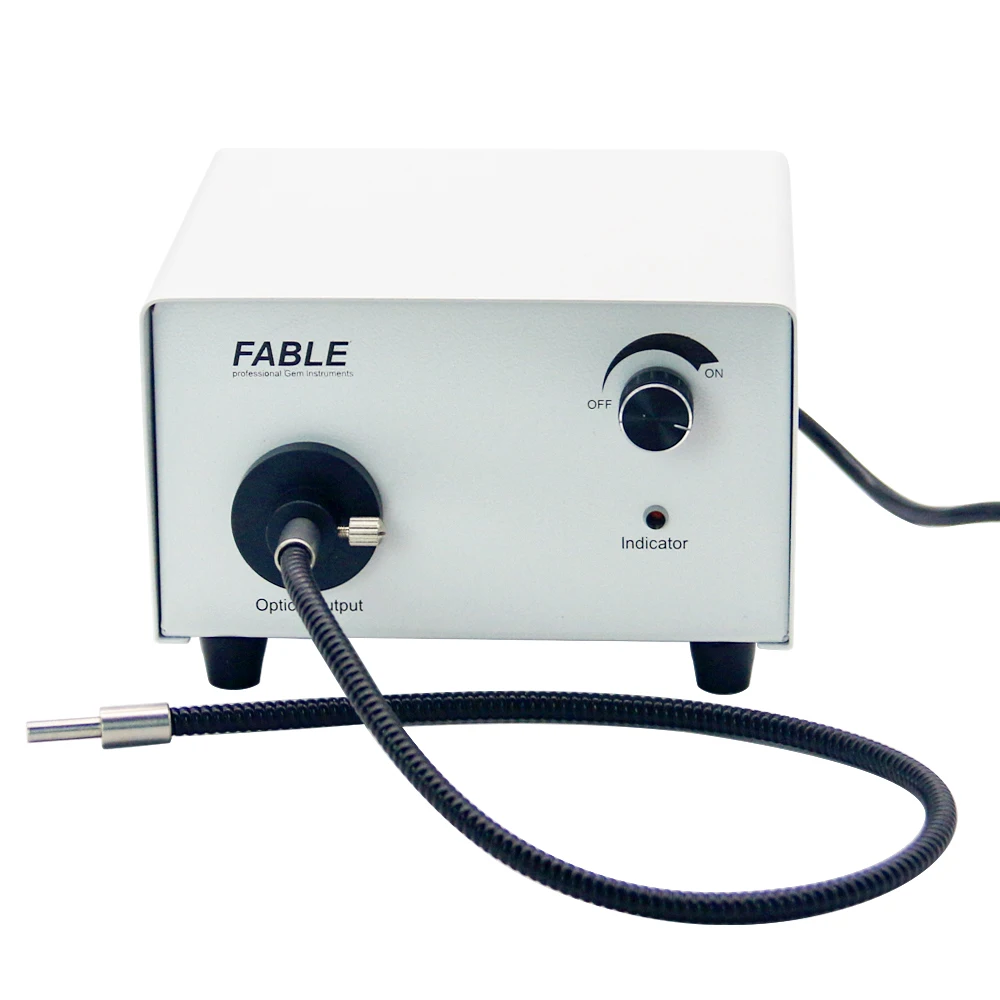 Gemological Equipment Jewelry Observation 50W Cold Light Source Single Tube Halogen Lamp Fiber Optic Lights