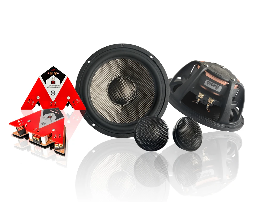 

Carbon Fiber Cone Black 2 Way Patented Technology Car Component Audio Speaker 6.5 Inch Car Tweeter Speaker