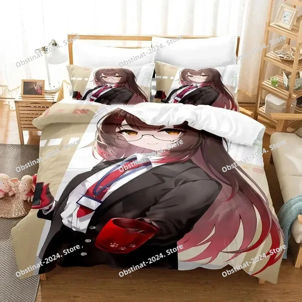 

Anime Roboco-san Bedding Set Printed Bed Set Duvet Cover Sheet Pillowcase Bed Soft Quilt Cover Full Queen King Size