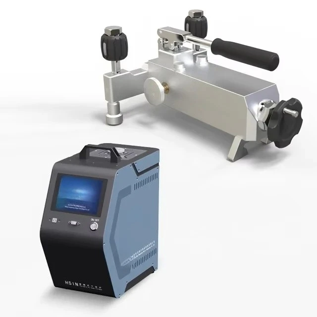 70MPa HSIN615 Portable Hydraulic Calibration Pump | Water/Oil Pressure Gauge Test Comparator