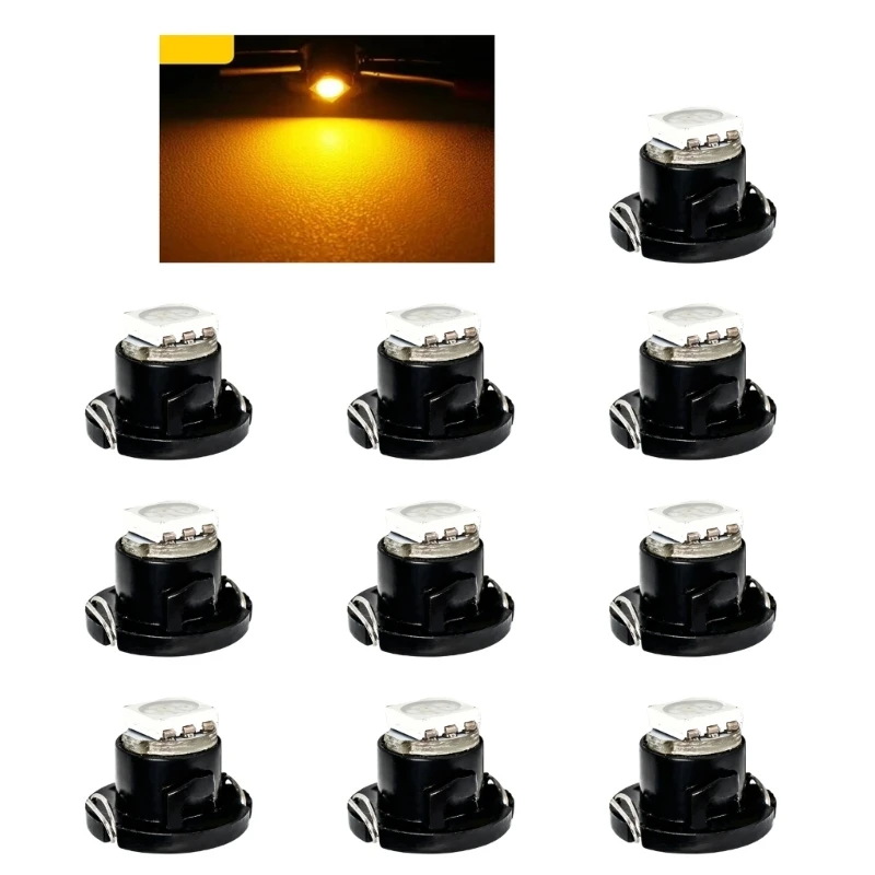 

77HF 10Pcs High Brightness LED Bulbs for Car Interior Dashboard Light 4.2 4.7 12V