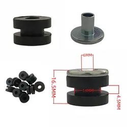 10pcs/set 4.5mm Motorcycle Rubber Grommets Bolt Assortment Kits Fairing Bolts Pressure Relief Cushion Buffer Washer Shock