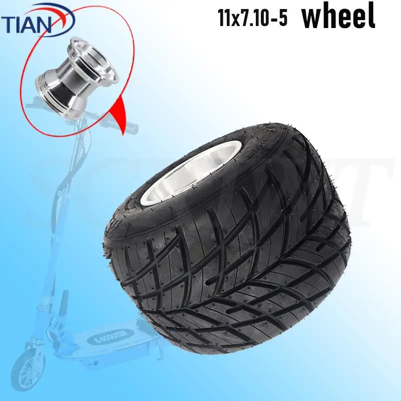 

Tubeless vacuum tire 11X7.10-5 suitable for kart tires 168 kart 5-inch rear wheel beach bike accessories