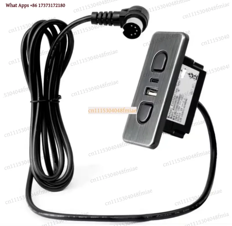 2 Button Power Recliner Hand Control Panel with USB & Type-C Port Electric Sofa Lift Chair Linear Actuator Replacement Handset
