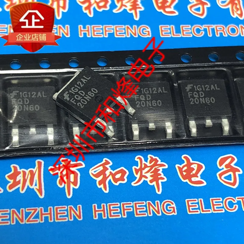 5 قطعة-10 قطعة FQD20N60 TO-252 600 فولت 20A جديدة ومبتكرة في المخزون