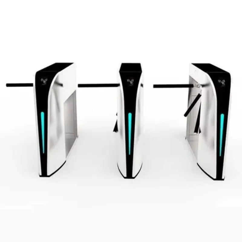 

Fingerprint Reader Access Control System Entrance Exit Code Semi-automatic Security Biometric Tripod Turnstile
