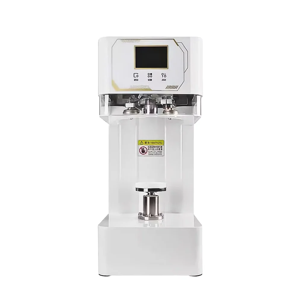 Durable Semi-Automatic Drink Can Sealing Equipment Commercial High Speed Canning Sealer for Milk Tea Soda Plastic Cans Use