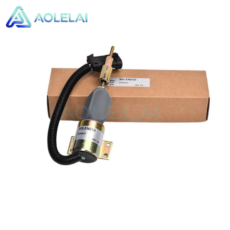 3357411 Fuel Shutdown Solenoid Valve Shut off Stop Solenoid 24V 3355427 961000780034 2TB130805 Diesel Generator Set Accessories