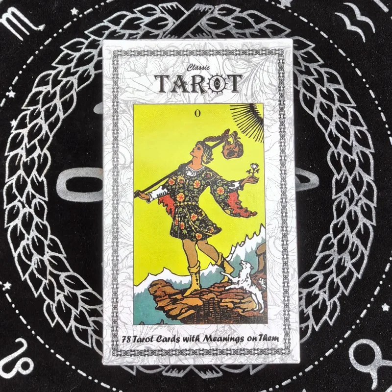 

Classic Rider Waite Tarot Deck 78 Pcs Tarot Cards with Guidebook for Beginners 12*7cm