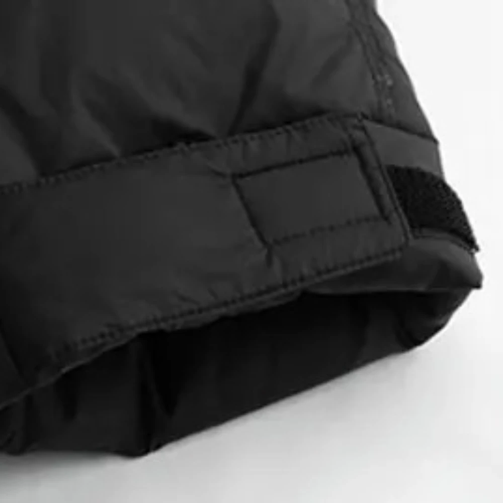 Y2k Long Sleeve Women Black Hoodie Padded Parkas Stand Collar Down American Retro Jacket Parkas Outwears 2025 Autumn Winter