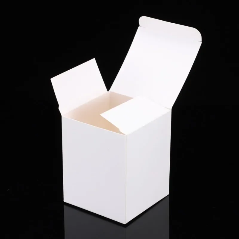 50pcs White Cardboard Packaging Box Multi Size Square Box For Small Business Candy Chocolate Gift Boxes For Wedding Xmas Party