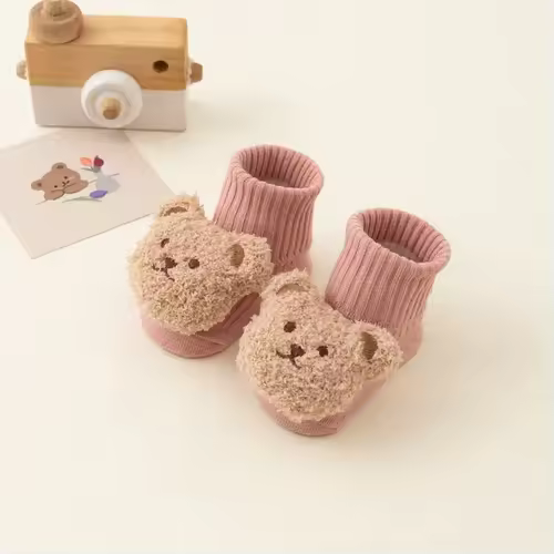 Cute Cartoon Bear Baby Socks for Boy Girl Winter Soft Cotton Anti Slip Soled Newborn Toddler Sock Kids Thicken Socken Warm Socks - Image 7