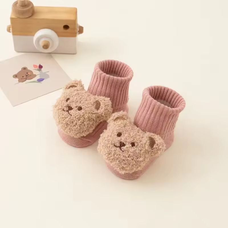 Cute Cartoon Bear Baby Socks for Boy Girl Winter Soft Cotton Anti Slip Soled Newborn Toddler Sock Kids Thicken Socken Warm Socks - Image 7