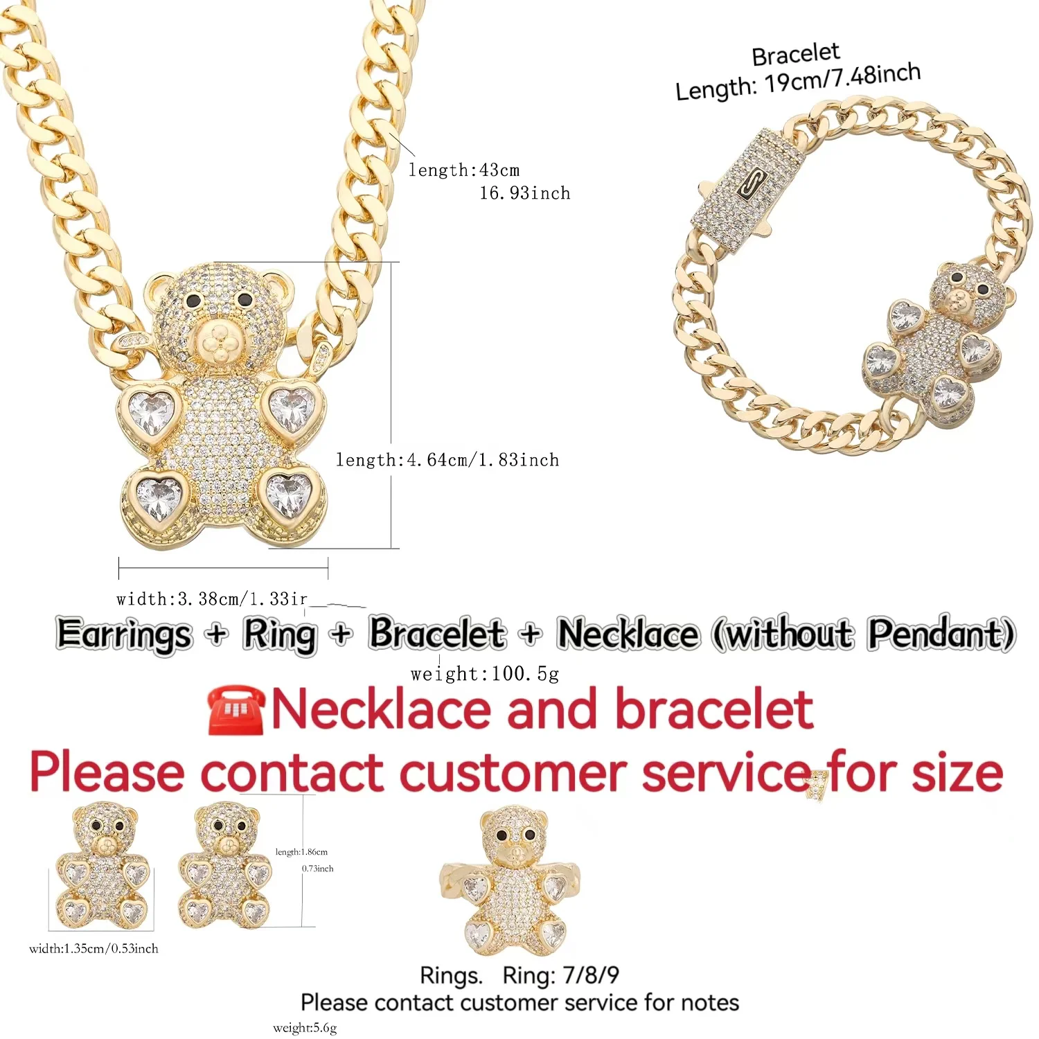 

Fashion jewelry jewelry set girl dress up girl gift festival couple girlfriend party commuting decoration jewelry 14K