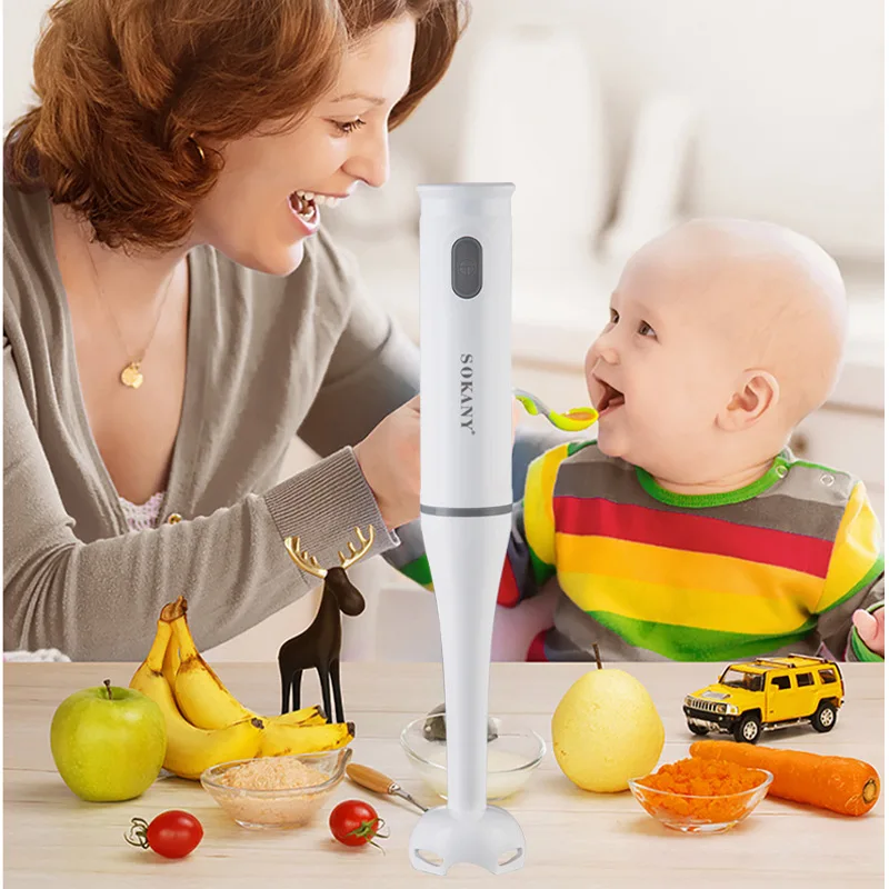 Cooking Stick Baby Food Machine Handheld Electric Multi-function Blender 200W