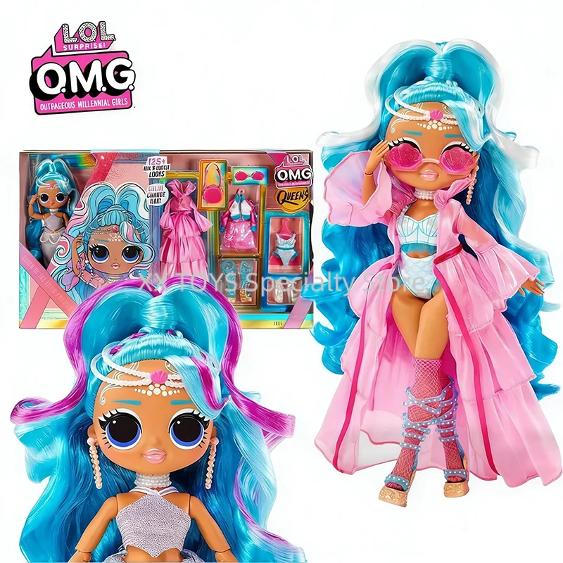 

L.O.L. Surprise! OMG Queens Splash Beauty 10-inch Fashion Doll with 125+ Mix and Match Fashion Looks Girl Birthday Gifts Playset