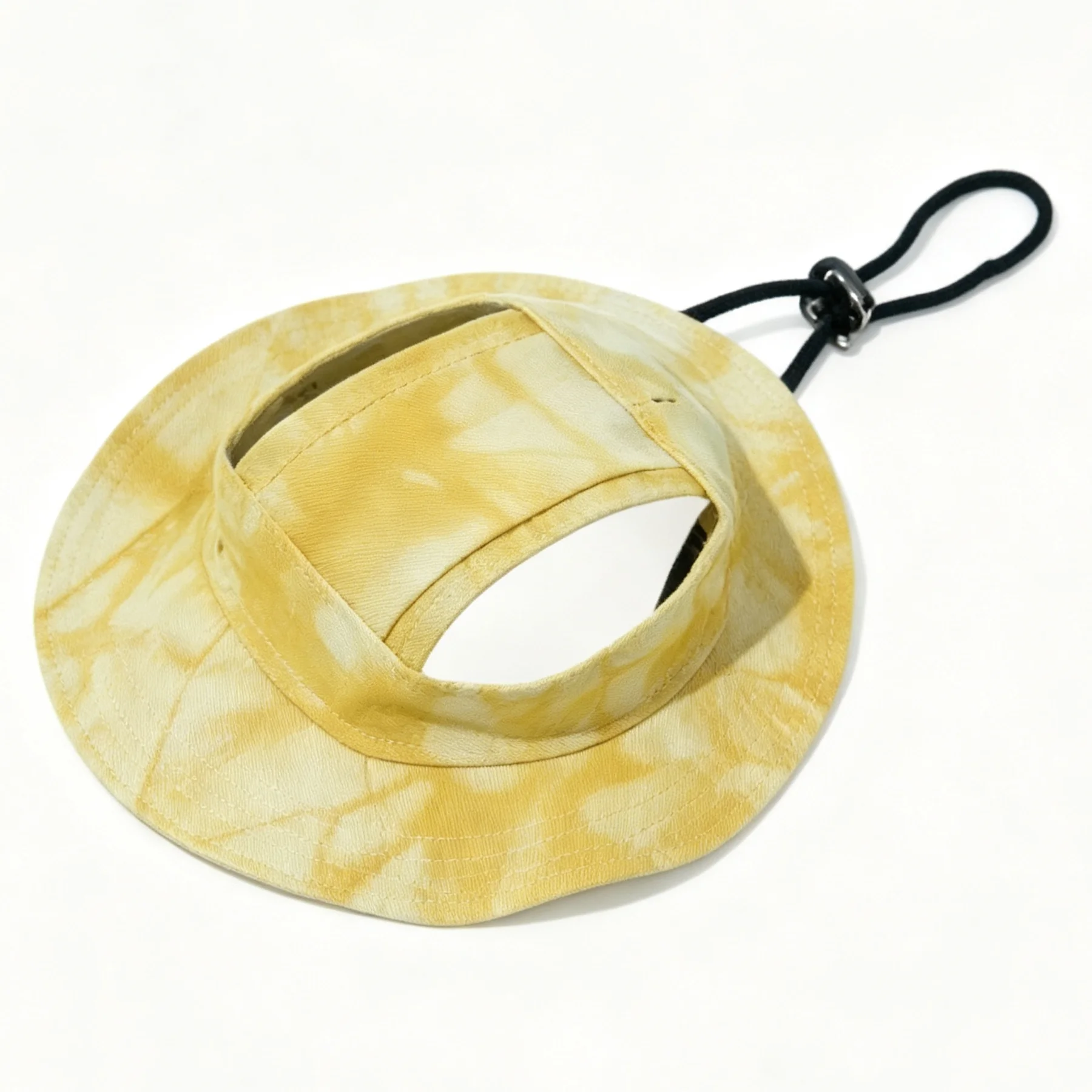 Adjustable Tie Dye Dog Bucket Hat for Summer